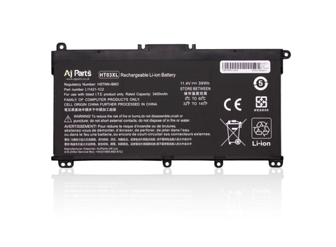 HP HT03XL HSTNN-IB80 11.4V 3400mAh 3-Cell Replacement AJP Laptop Battery
