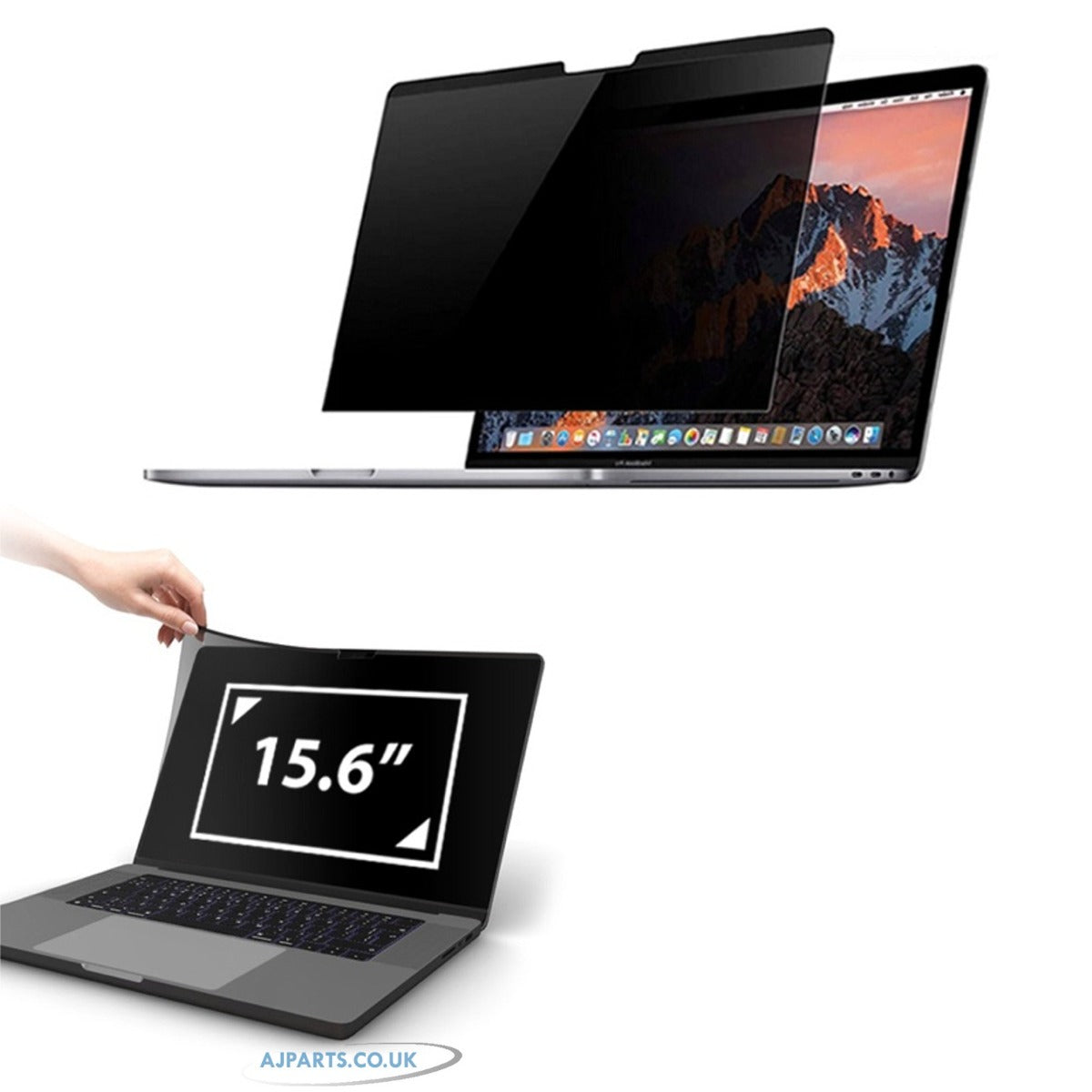 15.6" Laptop Privacy Screen Protector – Magnetic, Anti-Glare & Blue Light Filter