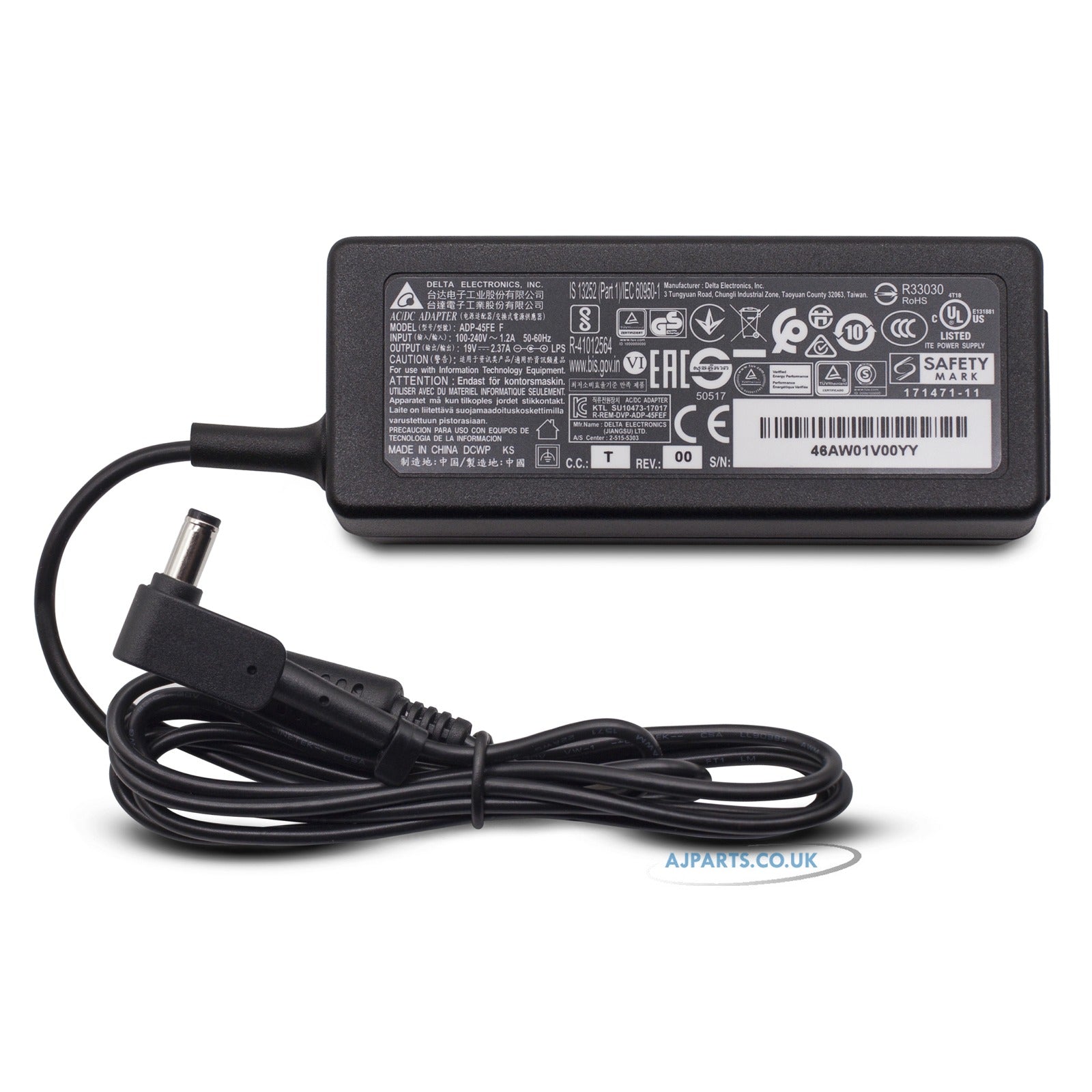 Chargeur Secteur DELTA ADP-40MH BB Pour PC Portable - 19V - AD-4019R - Occasion