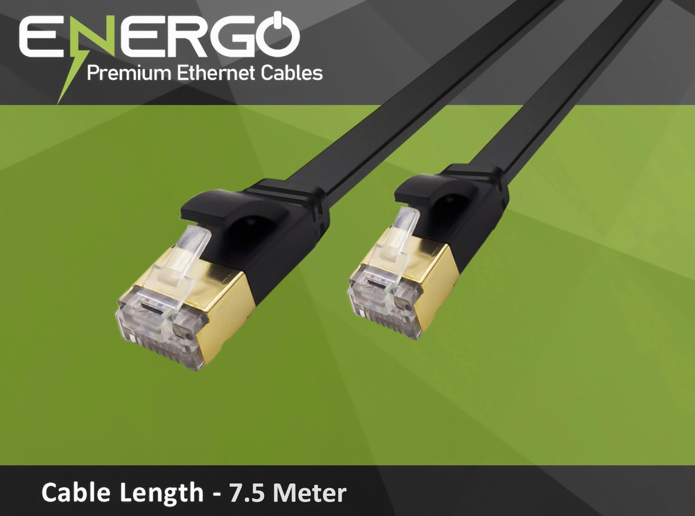 New Replacement For RJ45 Network Cat7 Ethernet FLAT Cable-7.5 METER