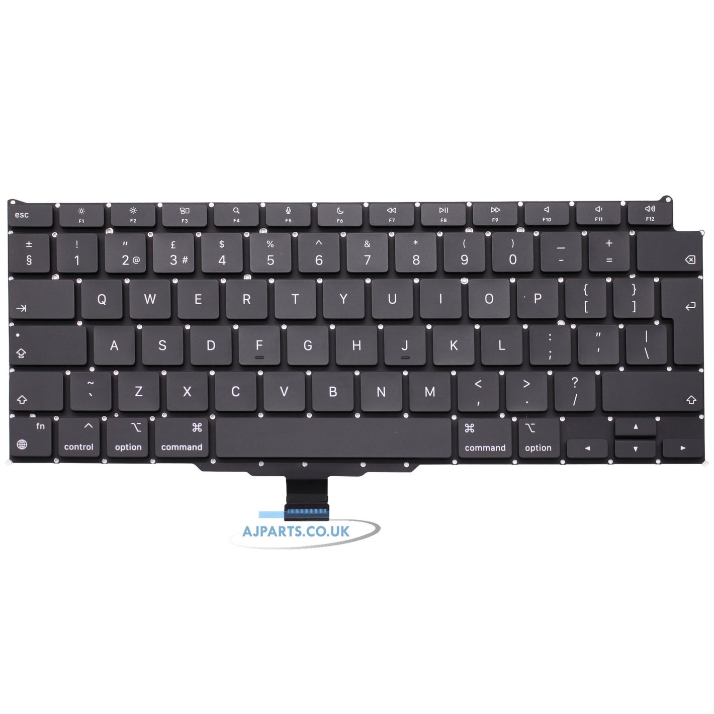 MacBook Air M1 13" A2337 Year 2020 UK Layout Replacement Laptop Keyboard Black