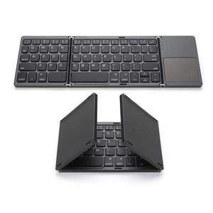 Pocket-Size Foldable Bluetooth Keyboard with Touchpad