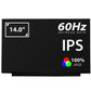 M140NWHE R0 HW: 1.1 14.0" Matte QHD IPS FRU (Without Brackets)