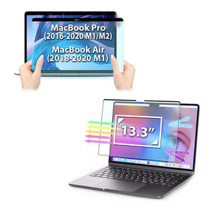 MacBook Pro (2016-2020 M1/M2) MacBook Air (2018-2020 M1) 13.3 Inch For Magnetic Anti Blue Light Screen Protector