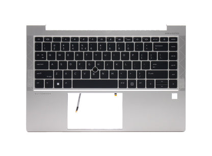 Compatible With M07090-B31 Layout Backlit Palmrest Cover Laptop Keyboard With TrackPoint