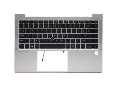 Compatible With M07090-B31 Layout Backlit Palmrest Cover Laptop Keyboard With TrackPoint