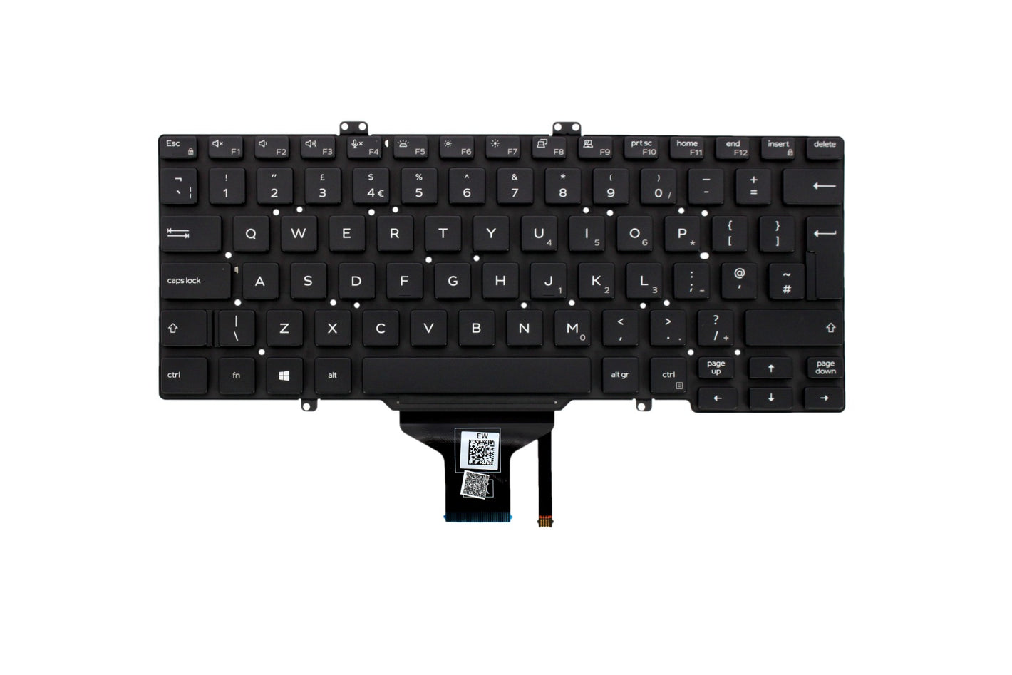 Replacement For Dell Latitude 7400/5400/5410/5411 1-Point UK English Backlit Keyboard 0V5H1J