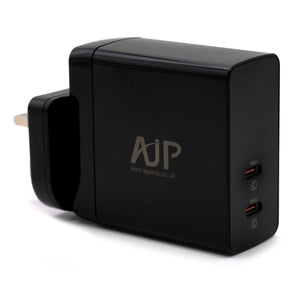 AJP 140W Laptop Dual Port type-C Wall Plug Adapter Charger Power Black - Compatible with FRU 5A11K06364