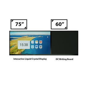 75" Interactive Liquid Crystal Display + 60" OC Sub Writing Board
