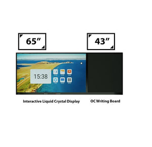 65" Interactive Liquid Crystal Display + 43" OC Writing Board