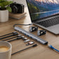 10-in-1 USB-C Docking Station & Laptop Stand Riser | 4K@60Hz HDMI, 100W PD Charging, Ethernet, 3x USB 3.0