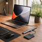 10-in-1 USB-C Docking Station & Laptop Stand Riser | 4K@60Hz HDMI, 100W PD Charging, Ethernet, 3x USB 3.0