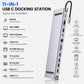 11-in-1 USB C Docking Station - 4K HDMI, VGA, 87W PD Charger, USB 3.0, Dual SD Reader & Ethernet Hub