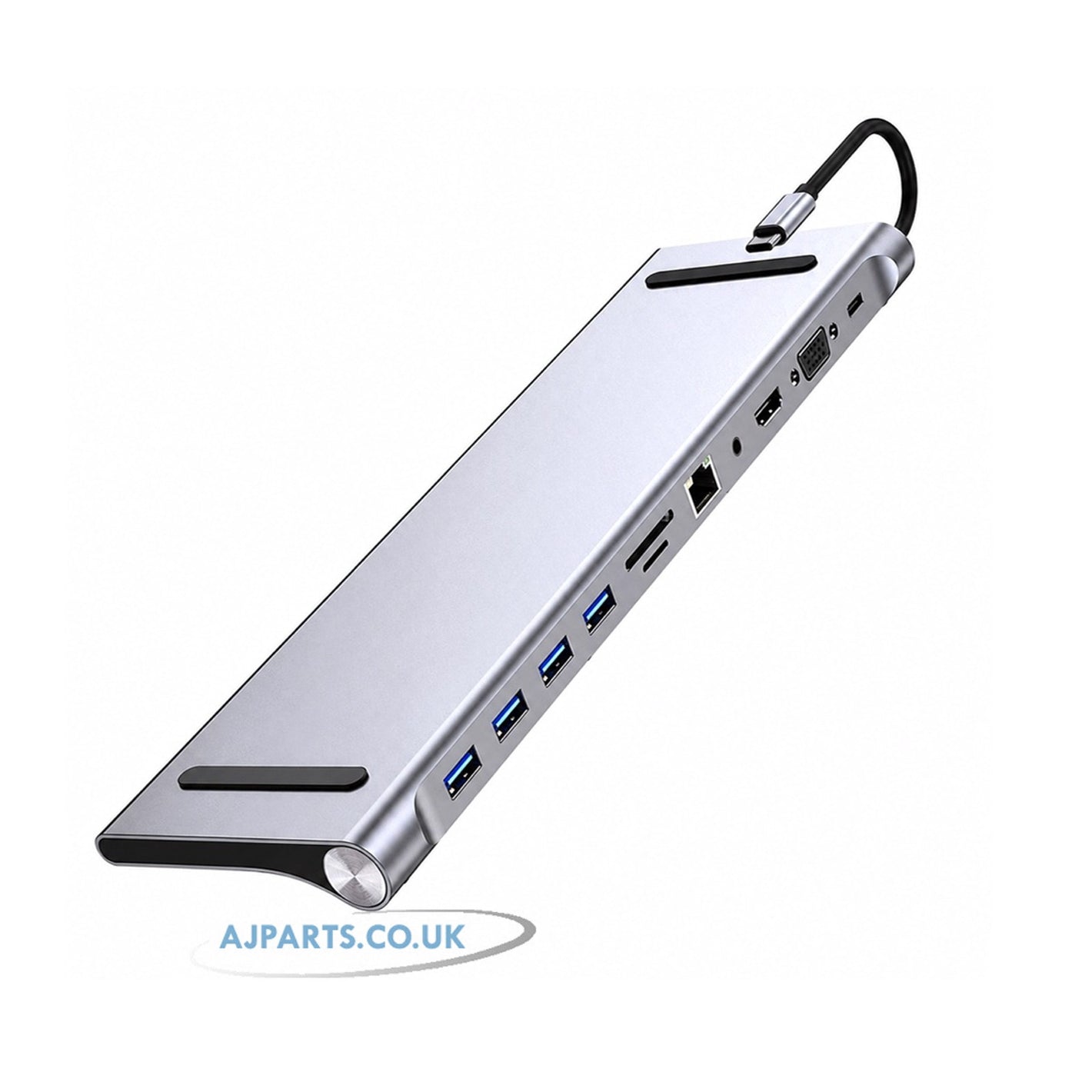 11-in-1 USB C Docking Station - 4K HDMI, VGA, 87W PD Charger, USB 3.0, Dual SD Reader & Ethernet Hub