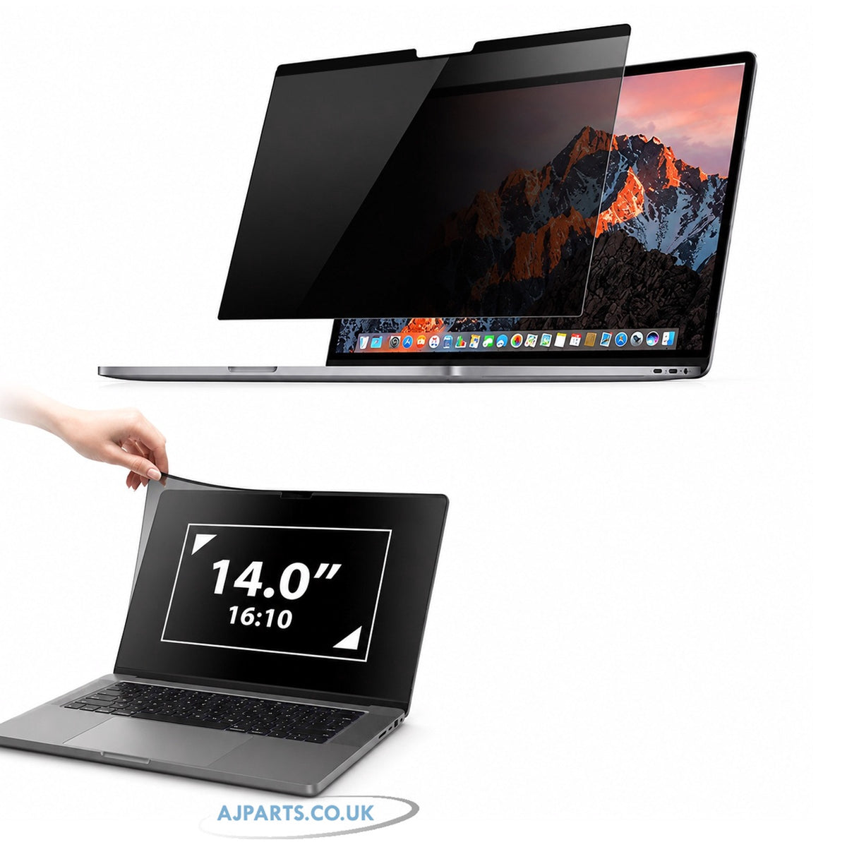 14.0" Magnetic Laptop Privacy Screen Filter (16:10) – Anti-Spy & Anti-Glare Shield