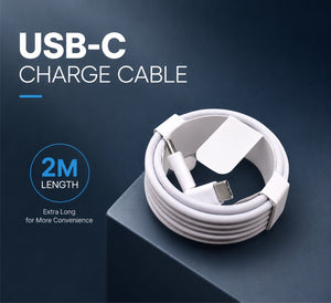 New Replacement For 2 M USB-C to USB-C Charging Cable White