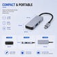 AJP 3-in-1 USB-C Multifunction Hub Adapter – 4K HDTV, USB 3.0 5Gbps & 87W PD Charging