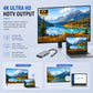 AJP 3-in-1 USB-C Multifunction Hub Adapter – 4K HDTV, USB 3.0 5Gbps & 87W PD Charging