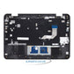 Lenovo 100e Chromebook Gen 3 (Type 82UY) Palmrest UK Layout Replacement Laptop Keyboard with Trackpad