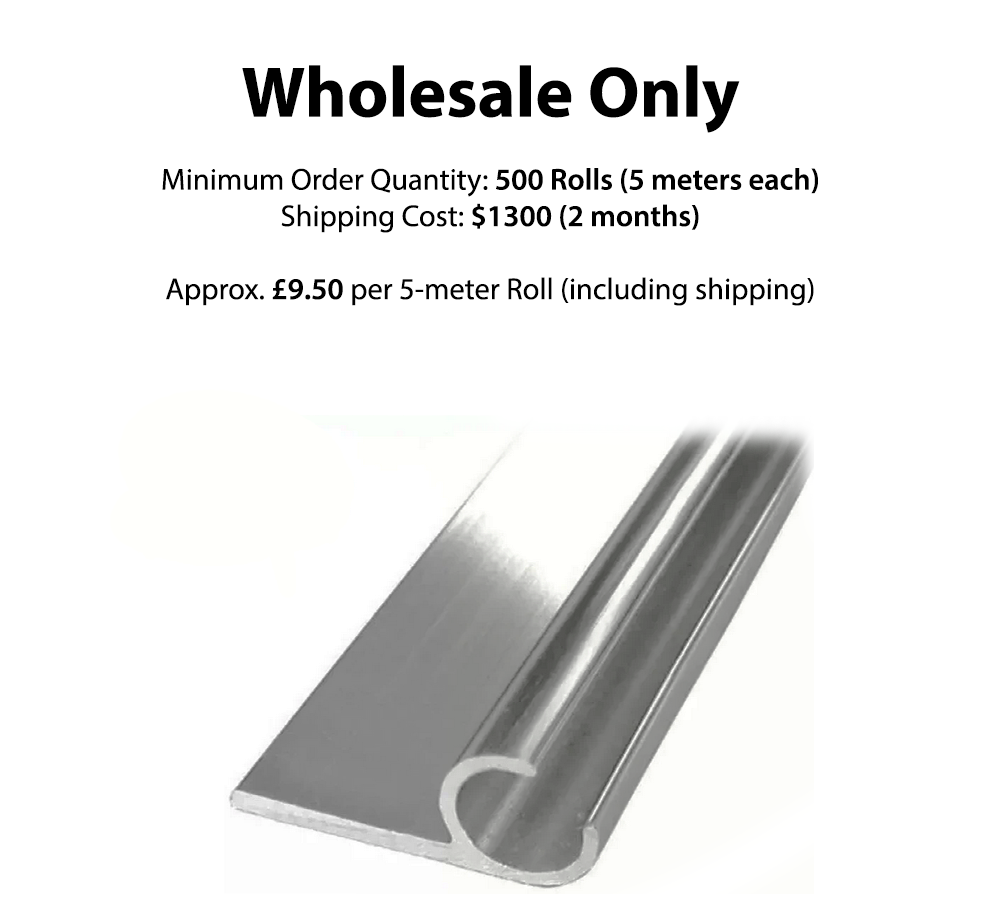 Wholesale Only - Rail Aluminium - 5 meters in length