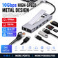 9-in-1 USB C M.2 SSD Enclosure Docking Station 10Gbps 4K HDMI 100W PD USB 3.2 SD TF RJ45 Ethernet