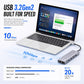 9-in-1 USB C M.2 SSD Enclosure Docking Station 10Gbps 4K HDMI 100W PD USB 3.2 SD TF RJ45 Ethernet