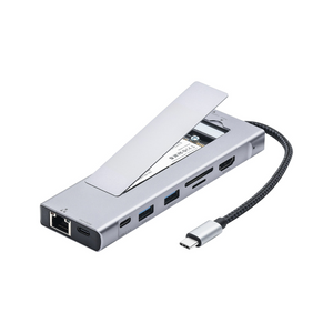 9-in-1 USB C M.2 SSD Enclosure Docking Station 10Gbps 4K HDMI 100W PD USB 3.2 SD TF RJ45 Ethernet