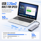 9-in-1 USB C M.2 SSD Enclosure Docking Station 10Gbps 4K HDMI 100W PD USB 3.2 SD TF RJ45 Ethernet