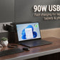 New AJP 90W 20V 4.5A USB-C PD GaN Laptop AC Adapter Charger