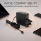 New AJP 90W 20V 4.5A USB-C PD GaN Laptop AC Adapter Charger