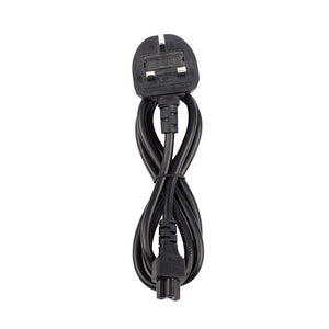 New Replacement Power Cord 3 Pin Cable Clover Leads Leaf 1 Meter