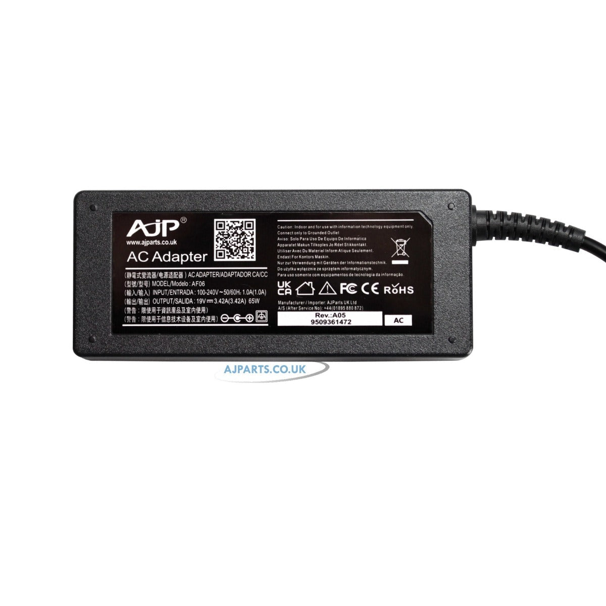 Asus K50AB-SX024C 65W 5.5mm x 2.5mm Tip Laptop AJP Replacement Adapter