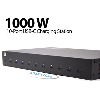 AJP 1000W USB-C Charging Station 10 in 1 for Laptops, Tablets, Phones