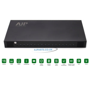 AJP 1000W USB-C Charging Station 16 in 1 for Laptops, Tablets, Phones