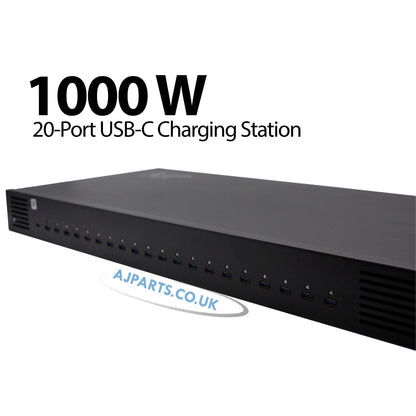 AJP 1000W USB-C Charging Station 20 in 1 for Laptops, Tablets, Phones