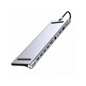11-in-1 USB C Docking Station - 4K HDMI, VGA, 87W PD Charger, USB 3.0, Dual SD Reader & Ethernet Hub