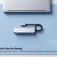 4-in-1 USB-C Hub with 4 USB 3.0 Ports, Fast Data Sync Splitter for MacBook, Laptop & More