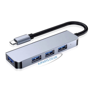 4-in-1 USB-C Hub with 4 USB 3.0 Ports, Fast Data Sync Splitter for MacBook, Laptop & More