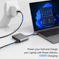 AJP 3-in-1 USB-C Hub Adapter with HDTV 4K@30Hz, USB 3.0 5Gbps & 100W PD Charging