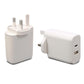 ViewSonic VX2762U-4K 65W Dual Port USB-C & USB-A White Wall Plug AJP Replacement Charger