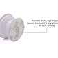 Collapsible White Phone Holder with Expanding Kickstand – Universal Grip for Smartphones & Tablets