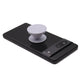 Collapsible White Phone Holder with Expanding Kickstand – Universal Grip for Smartphones & Tablets