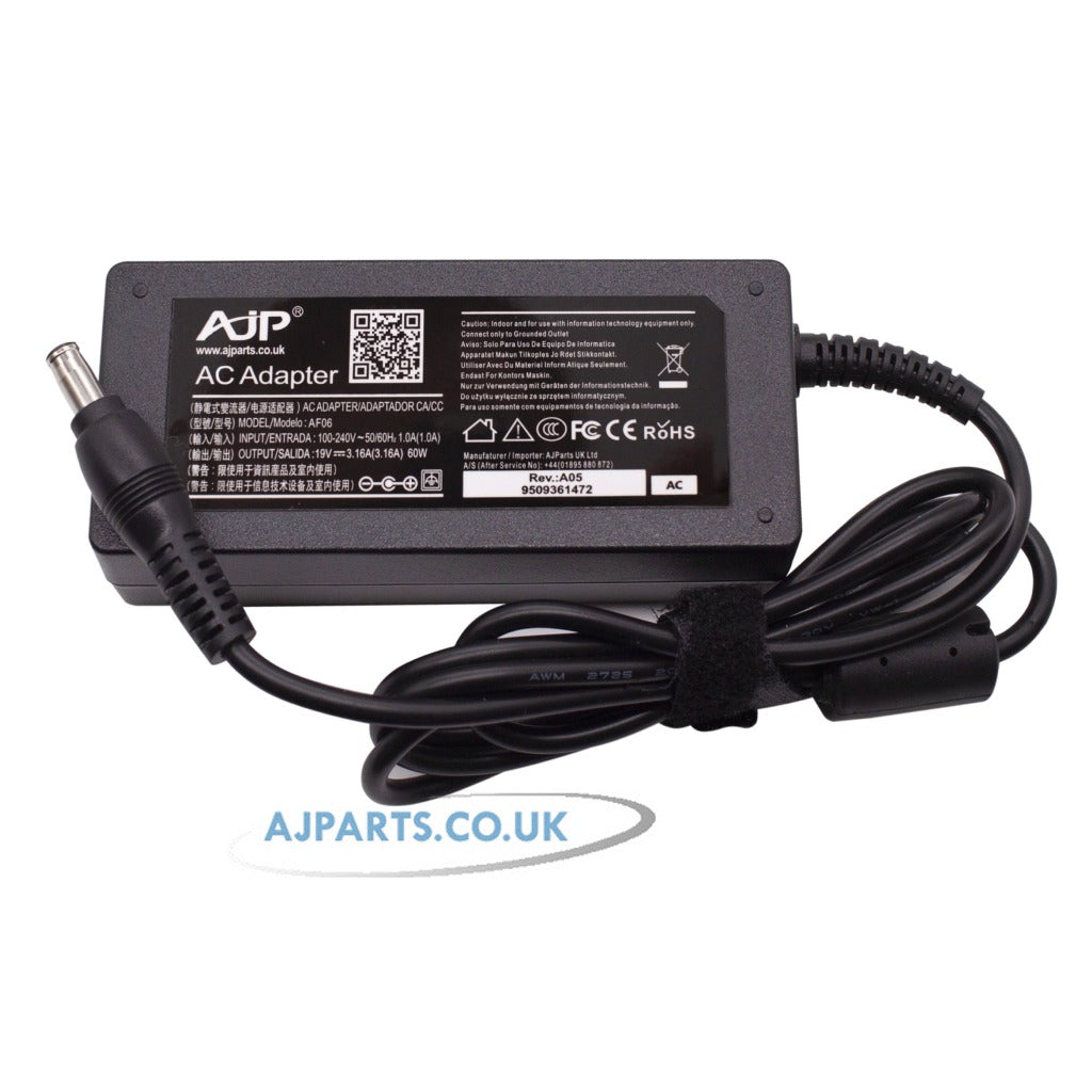 Samsung NP-RV510 60W 5.5MM x 3.0MM Tip AJP Replacement Laptop AC Adapter