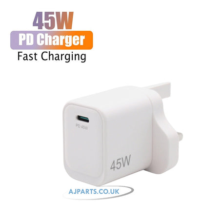 Asus Chromebook CX1505CTA 45W USB-C PD 3.0 White Wall Plug AJP Replacement Charger