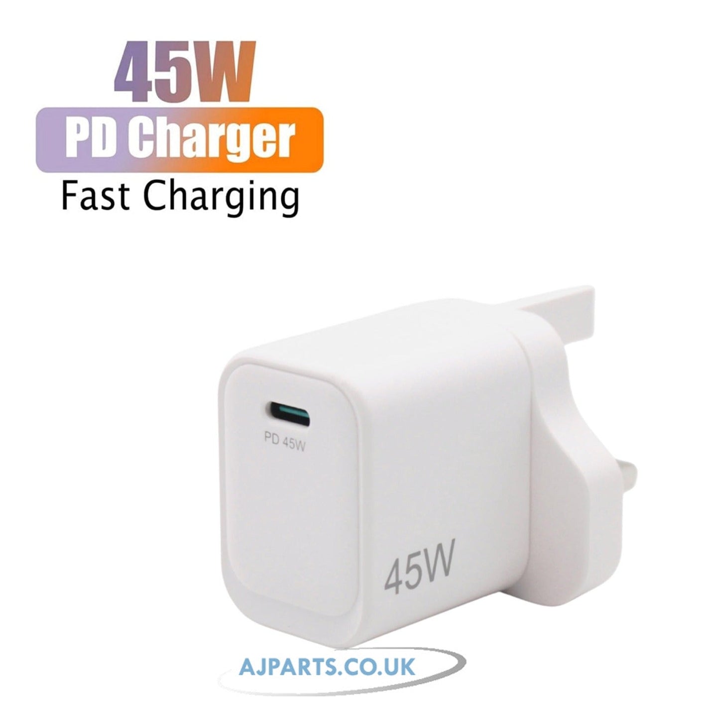 HP Chromebook 11A-NE0000 45W USB-C PD 3.0 White Wall Plug AJP Replacement Charger