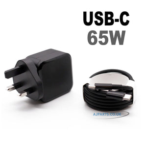 Asus NoteBook U Series UX9702AA 65W USB Type-C Fast Wall Charginr Black AJP Replacement Adapter