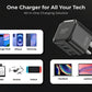 AJP GaN 45W Dual-Port USB-C PD & USB-A QC Wall Plug Charger