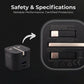 AJP GaN 45W Dual-Port USB-C PD & USB-A QC Wall Plug Charger