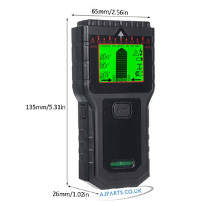 Stud Finder Wall Detector 5-in-1 Joist, Pipe, Wire & Metal Detection LCD Display