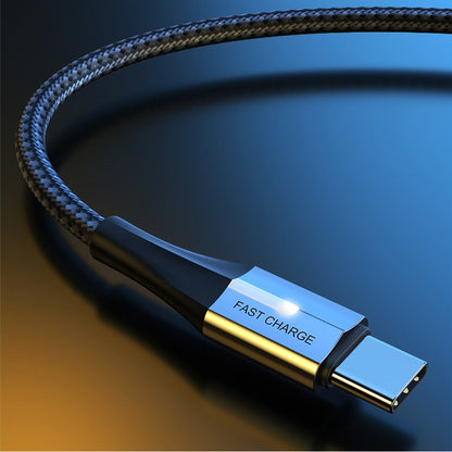 For Motorola Moto Tab G62 1 M USB-C to USB-C Compatible Charging Cable Black